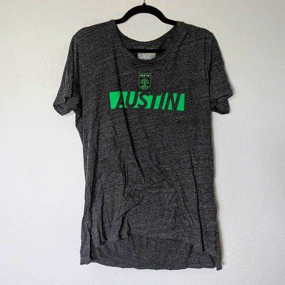 Charcoal Tee with Neon Green Austin FC Graphic - Picture 1 of 3